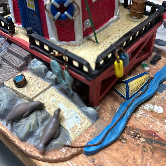 Lemax 2007 Seal Harbor Lighthouse Rotating Beacon works includes adapter - Picture 12 of 12